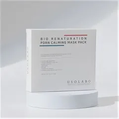 Mặt nạ Usolab Bio Renaturation PDRN - Hộp 10 miếng dưỡng ẩm, phục hồi da nhạy cảm, giảm mụn, làm sáng da, cải thiện nếp nhăn