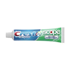 Kem Đánh Răng Crest Complete Extra Whitening Scope 232g - Chống Sâu Răng, Làm Trắng Tối Ưu, Hơi Thở Thơm Mát