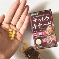 Viên uống Orihiro Nattokinase Nhật Bản - Hỗ trợ giảm nguy cơ huyết khối và ổn định huyết áp (60 viên)