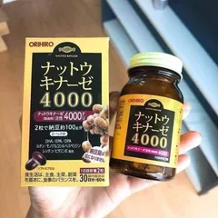 Viên uống Natto Kinase Orihiro 4000Fu Nhật Bản - Hỗ trợ tim mạch, tăng cường lưu thông máu và sức khỏe não bộ