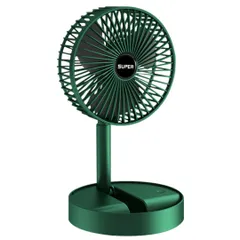 Quạt Tích Điện Gấp Gọn Mini Fan - Xoay 180 Độ, 3 Tốc Độ Gió, Sạc USB - Giải Pháp Tiện Lợi Dành Cho Sinh Viên và Văn Phòng