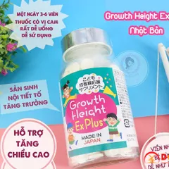 Viên Uống Hỗ Trợ Tăng Chiều Cao GH EX Plus 300 Viên - Sản Phẩm Nhật Bản Dành Cho Trẻ Từ 3 Tuổi, Giúp Phát Triển Tự Nhiên