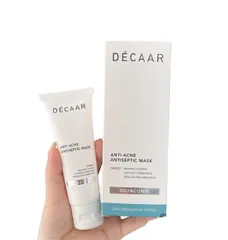 Mặt Nạ Décaar Anti-Acne Antiseptic 50ml - Hỗ Trợ Giảm Mụn, Kiểm Soát Dầu Nhờn và Se Khít Lỗ Chân Lông cho Da Dầu và Dễ Nổi Mụn