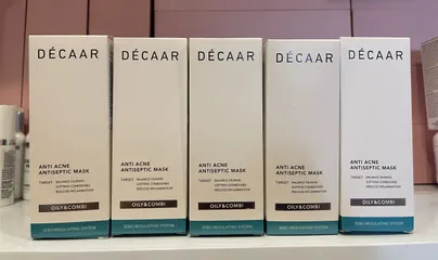Mặt Nạ Décaar Anti-Acne Antiseptic 50ml - Hỗ Trợ Giảm Mụn, Kiểm Soát Dầu Nhờn và Se Khít Lỗ Chân Lông cho Da Dầu và Dễ Nổi Mụn