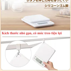 Cân điện tử nhà bếp KD-187 Tanita Nhật Bản - Cân tiểu ly 1kg/1g, lý tưởng cho chế độ ăn kiêng và nấu ăn chính xác