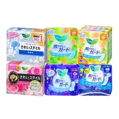 Băng Vệ Sinh Laurier Kao Nhật Bản - Siêu Thấm, Mềm Mại, Nhiều Loại Cho Ngày & Đêm, Không Mùi, 22-72 Miếng/ Gói