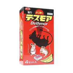 Viên diệt chuột Nhật Bản Dethmor - Hộp 4 gói, hiệu quả diệt chuột từ từ, an toàn cho gia đình, sản phẩm của Earth Chemical.