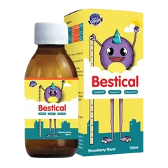 Bestical Canxi Sinh Học Kết Hợp Vitamin D3 K2 120ml - Hỗ Trợ Phát Triển Chiều Cao, Xương Khỏe Mạnh Cho Trẻ Em