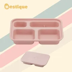 Bộ Khay Ăn Trẻ Em 4 Ngăn Có Nắp Nestique N-21 