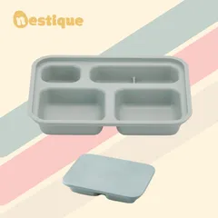 Bộ Khay Ăn Trẻ Em 4 Ngăn Có Nắp Nestique N-21 