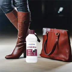 Kem Dưỡng Làm Sạch Đồ Da Thật Stanhome Leather Cream 250ml - Chất Bảo Vệ & Nuôi Dưỡng Da Tự Nhiên, Hương Sen Tươi Mát