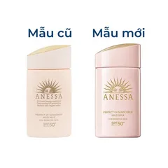 Sữa chống nắng Anessa Perfect UV Mild Milk SPF50+ PA++++ cho da nhạy cảm và trẻ em - Bảo vệ tối đa chống tia UV, 60ml