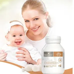 Canxi cho bé Bioisland Milk Calcium - Viên uống hỗ trợ phát triển xương và răng cho trẻ, 90 viên, xuất xứ Úc