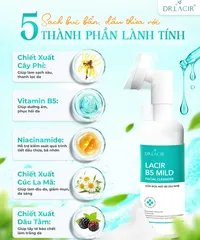 Sữa Rửa Mặt Dịu Nhẹ Lacir B5 150ml - Làm Sạch Sâu, Phục Hồi Da Nhạy Cảm, Dưỡng Ẩm Với Vitamin B5, Chiết Xuất Tự Nhiên