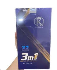 King Monster Sữa Tắm Gội Hương Nước Hoa Nam Tính 350ml - Dưỡng Da, Giảm Gàu, Lưu Hương 8 Giờ, Chăm Sóc Tóc Mềm Mượt