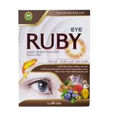 Viên Uống Eye Ruby - Hỗ Trợ Bổ Mắt, Cải Thiện Thị Lực, Tăng Cường Chỉ Số Thị Giác, Giảm Nguy Cơ Thoái Hóa Điểm Vàng