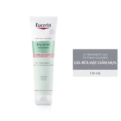 Sữa Rửa Mặt Eucerin Pro Acne Solution 3X Gel Foam - Giảm Mụn, Làm Sạch Sâu, Phù Hợp Cho Da Mụn Viêm, Chăm Sóc Da Mặt