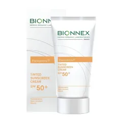Kem Chống Nắng Tạo Nền Bionnox Tinted Sunscreen Cream SPF50+ 50ml - Bảo Vệ Da, Kiểm Soát Nhờn, Dưỡng Ẩm, Che Khuyết Điểm