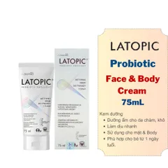 Kem Dưỡng Mặt & Toàn Thân Latopic 75mL - Giúp Cấp Ẩm, Dưỡng Da Khô, Da Dị Ứng, Không Hương Liệu, An Toàn Cho Trẻ Em