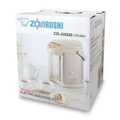Bình thủy điện tử Zojirushi CD-JUQ30 - 3.0L, Hẹn Giờ, Khử Mùi Clo, Chế Độ Giữ Nhiệt 98°C, Thiết Kế Sang Trọng, An Toàn Và Tiện Lợi