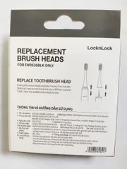 Đầu Bàn Chải Điện LocknLock ENR636 Thay Thế - 4 Cái Cho Bàn Chải Đánh Răng Sạch Sẽ, Loại Bỏ Mảng Bám Hiệu Quả