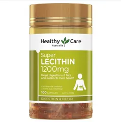 Mầm Đậu Nành Healthy Care Super Lecithin 1200mg - Viên Uống Hỗ Trợ Sức Khỏe Nữ Giới, Dưỡng Da, Cải Thiện Kinh Nguyệt - 100 Viên Úc