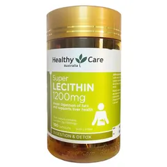 Mầm Đậu Nành Healthy Care Super Lecithin 1200mg - Viên Uống Hỗ Trợ Sức Khỏe Nữ Giới, Dưỡng Da, Cải Thiện Kinh Nguyệt - 100 Viên Úc