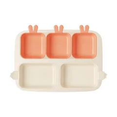 Khay Ăn Trẻ Em 5 Ngăn Series Rabbit Nestique N-11-1 - Chất Liệu An Toàn, Đa Năng và Thân Thiện Với Môi Trường