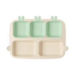 Khay Ăn Trẻ Em 5 Ngăn Series Rabbit Nestique N-11-1 - Chất Liệu An Toàn, Đa Năng và Thân Thiện Với Môi Trường