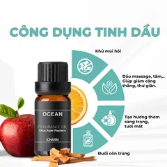 Tinh Dầu Thơm Phòng Ocean iCHARM - Hương Tươi Mát Thư Giãn, Khử Mùi, Tăng Cường Tập Trung - Sản Phẩm Cao Cấp Cho Mọi Không Gian