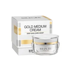 Kem Dưỡng Ẩm Ngăn Lão Hóa Da Dầu KB Pure Gold-Medium Cream 50ml - Chứa Hyaluronic Acid và Bơ Hạt Mỡ, Giúp Làm Mềm Mịn Da