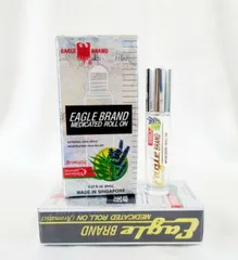 Dầu Trắng Dạng Lăn Eagle Brand Medicated Rollon 8ml - Giảm Đau, Giữ Ấm, Thoải Mái Khi Du Lịch, Hỗ Trợ Cảm Lạnh