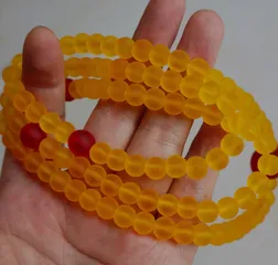 Chuỗi Hạt Lưu Ly Màu 108 - Trang Sức Tôn Giáo Phật Giáo Tây Tạng - Hạt Thủy Tinh Cao Cấp, Hành Trì, Mật Tông