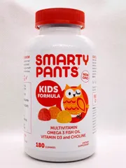 Kẹo Dẻo Vitamin & Omega 3 Smarty Pants Kids 180 Viên - Bổ Sung Dinh Dưỡng Cho Trẻ Em - Nguyên Chất Từ Mỹ, Hương Vị Trái Cây Thơm Ngon