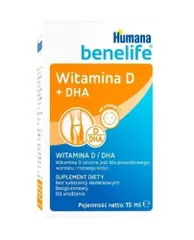 HUMANA Benelife Vitamin D + DHA 15ml - Thực phẩm bổ sung Vitamin D và Axit DHA cho trẻ sơ sinh và trẻ em phát triển khỏe mạnh