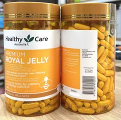 Viên uống sữa Ong chúa Healthy Care Royal Jelly 1000mg 365 viên - Hỗ trợ sức khỏe, làm đẹp da, cải thiện nội tiết tố, xuất xứ Úc