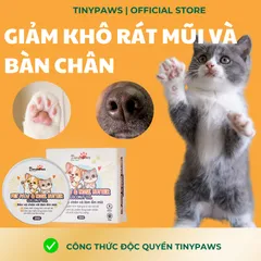 Sáp Dưỡng Ẩm Mũi và Lòng Bàn Chân Cho Chó Mèo TINYPAWS - Giúp Làm Mềm Da, Bảo Vệ và Chống Nứt Nẻ Từ Tự Nhiên