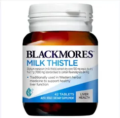 Viên Uống Hỗ Trợ Bổ Gan Blackmores Milk Thistle 42 Viên – Tăng Cường Chức Năng Gan, Giải Độc Hiệu Quả