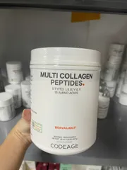 Bột Uống Hydrolyzed Multi Collagen Peptides CodeAge - Hỗ Trợ Da Căng Mịn, Tăng Độ Đàn Hồi, Chống Nếp Nhăn, Hỗ Trợ Sụn Khớp