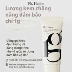 Kem Chống Nắng Ph Hubby Soft Matte 50g - Thuần Chay, Kiềm Dầu, SPF 50+ PA++++ Cho Da Mịn Màng, Không Vệt Trắng