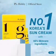Kem Chống Nắng Vật Lý Ph Hubby 1g - SPF 50+ PA++++ Dưỡng Ẩm Chống Tia UV, 50g Hàn Quốc - An Toàn Cho Mọi Loại Da