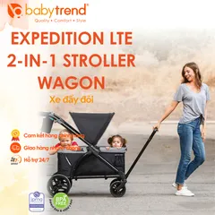 Xe đẩy đôi Baby Trend Expedition LTE 2 trong 1 - Xe đẩy cho bé tiện ích cho gia đình thích khám phá ngoài trời