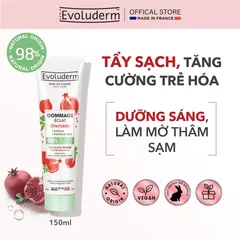Tẩy Tế Bào Chết Da Mặt Evoluderm 150ml - Chiết Xuất Đào Nhung, Giúp Làm Mịn Da và Thông Thoáng Lỗ Chân Lông, Dưỡng Ẩm Tự Nhiên