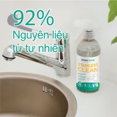 Xịt làm sạch bề mặt inox, thép không gỉ Stanhome Stainless Clean 500ml - Sạch bóng, loại bỏ dầu mỡ và vết bẩn hiệu quả