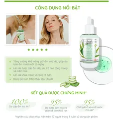Serum Nha Đam Evoluderm Dưỡng Ẩm Sâu, Chống Lão Hóa, Phù Hợp Với Mọi Loại Da, Chiết Xuất Tự Nhiên, Mỹ Phẩm Thuần Chay từ Pháp