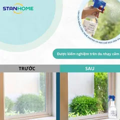 Dung Dịch Làm Sạch Bề Mặt Kính Hữu Cơ Stanhome Easy Glass Care 500ml - Sáng Bóng Không Tì Vết, An Toàn Cho Da Nhạy Cảm