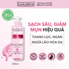 Gel Rửa Mặt Ngăn Ngừa Mụn Evoluderm - Chiết Xuất Bưởi Hồng & Hoa Cúc - Dành Cho Da Dầu & Da Mụn, Làm Sáng & Khỏe Mạnh Da