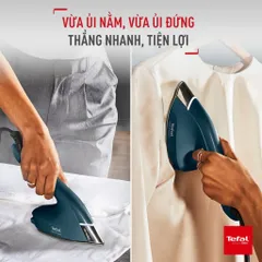 Bàn ủi hơi nước Tefal Duo Power JF4032E0 2 trong 1, 1850W - Ủi đứng và nằm, mặt đế Ceramic chống dính, tự động ngắt điện an toàn.