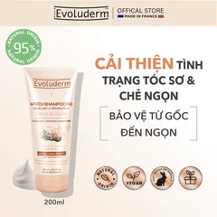 Kem Xả Dưỡng Tóc Evoluderm 200ml - Chiết Xuất Keratin và Tinh Dầu Thiên Nhiên Giúp Tóc Mềm Mại, Giảm Xơ Rối, Dưỡng Ẩm Tối Đa
