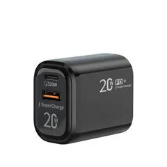 Củ Sạc Nhanh 2 Cổng Type C & USB 20W - Sạc Nhanh Cho iPhone, Samsung, LG, Huawei, Vivo, Oppo, Xiaomi - Thiết Kế Gọn Nhẹ, An Toàn